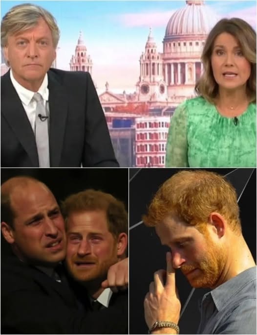 HEARTBREAKING NEWS — 1 HOUR AGO The Good Morning Britain studio confirms a devastating New Year announcement. Harry has been urgently summoned back to the Palace. William clutches his brother in trembling silence as darkness falls over their family. The presenter, fighting back tears, declares: “We are deeply sorry… we must announce…