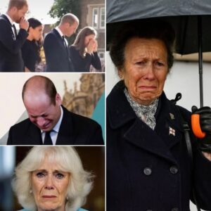 TRAGEDY — 6 MINUTES AGO! “Bow your heads… now!” — Princess Anne’s voice echoes as she commands the entire royal household. The grand hall sinks into candles and flowers. Harry is urgently summoned back overnight, collapsing in tears in the corner. Then the monarchy’s oldest pillar, Anne, chokes back emotion and announces: “Oh my God… Camilla…