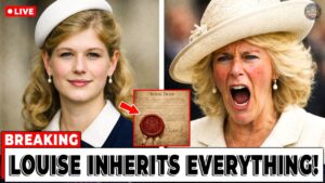 William REVEALS Lady Louise’s Secret Inheritance – Camilla Is Furious!