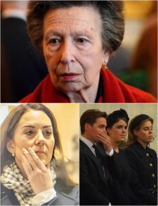 2 MINUTES AGO! ‘Bow your heads…’ — Princess Anne commands the entire Royal Family as even the strongest figures break down. The Palace lowers its flag at midnight. Kate stands frozen in the corner of the grand hall. In a faint voice, Anne whispers: ‘We are sorry…
